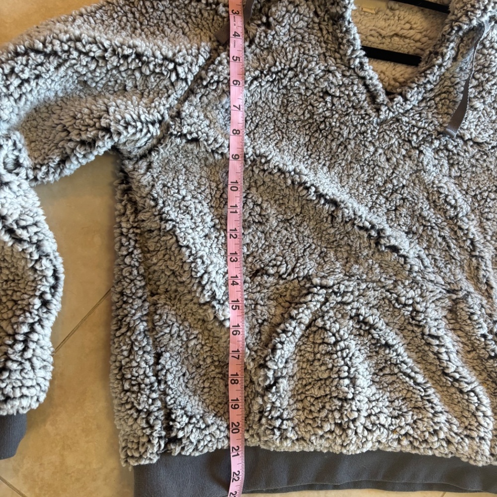 Thread & Supply Gray Sherpa Hoodie - Picture 7 of 7